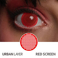 Контактные цветные линзы Urban Layer Red Screen