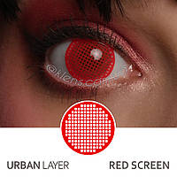Кольорові контактні лінзи Urban Layer Red Screen
