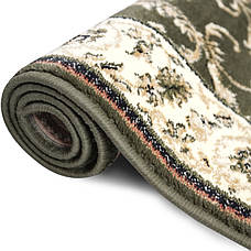 Килим круглий d1м зелений класичний дизайн LOTOS 523/310, фото 5