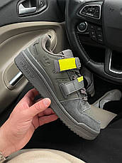 Чоловічі кросівки Adidas Forum Low Strap Cinder Grey Acid Yellow GX3657, фото 5