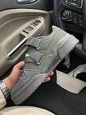 Чоловічі кросівки Adidas Forum Low Strap Cinder Grey Acid Yellow GX3657, фото 6