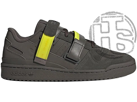 Чоловічі кросівки Adidas Forum Low Strap Cinder Grey Acid Yellow GX3657, фото 1
