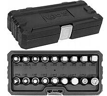 Набір 18 шт Торцевих Насадок 3/8" Для Маслозливних Пробок (05991)