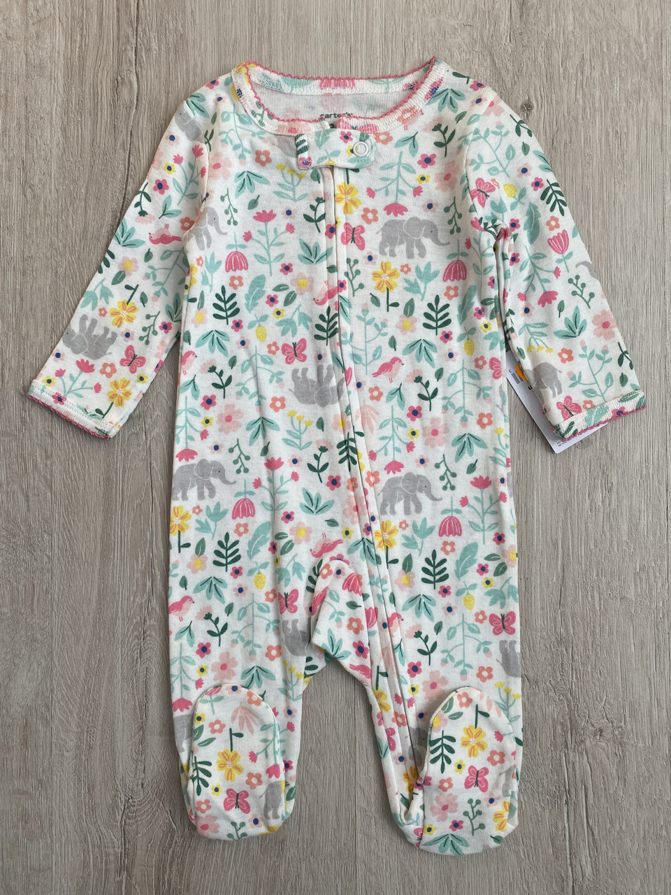 Чоловічок для дівчинки Carters 126H554 3 міс 55-61 см Білий