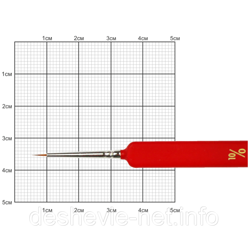 Колонок круглий, Nail art 3009L, № 10/0, к.р. пензель KOLOS