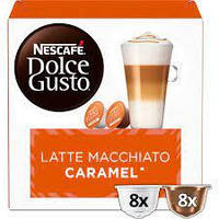 Кофе в капсулах Nescafe Dolce Gusto Latte Macchiato Caramel 16 шт Дольче густо Нескафе