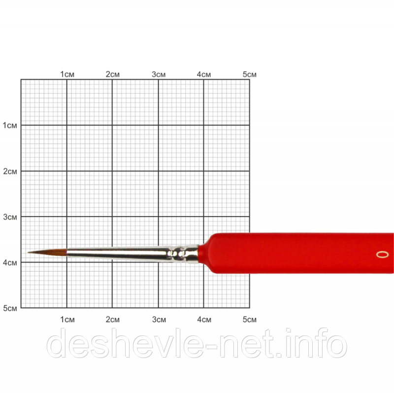 Колонок круглий, Nail art 3009L, № 0, к.р. пензель KOLOS
