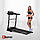 Бігова Доріжка для Дому до 110 кг з Кутом Нахилу 15° AbarQs BZ402M з Масажером Складна Бігова Доріжка Електрична 2 к.с. Польща, фото 3