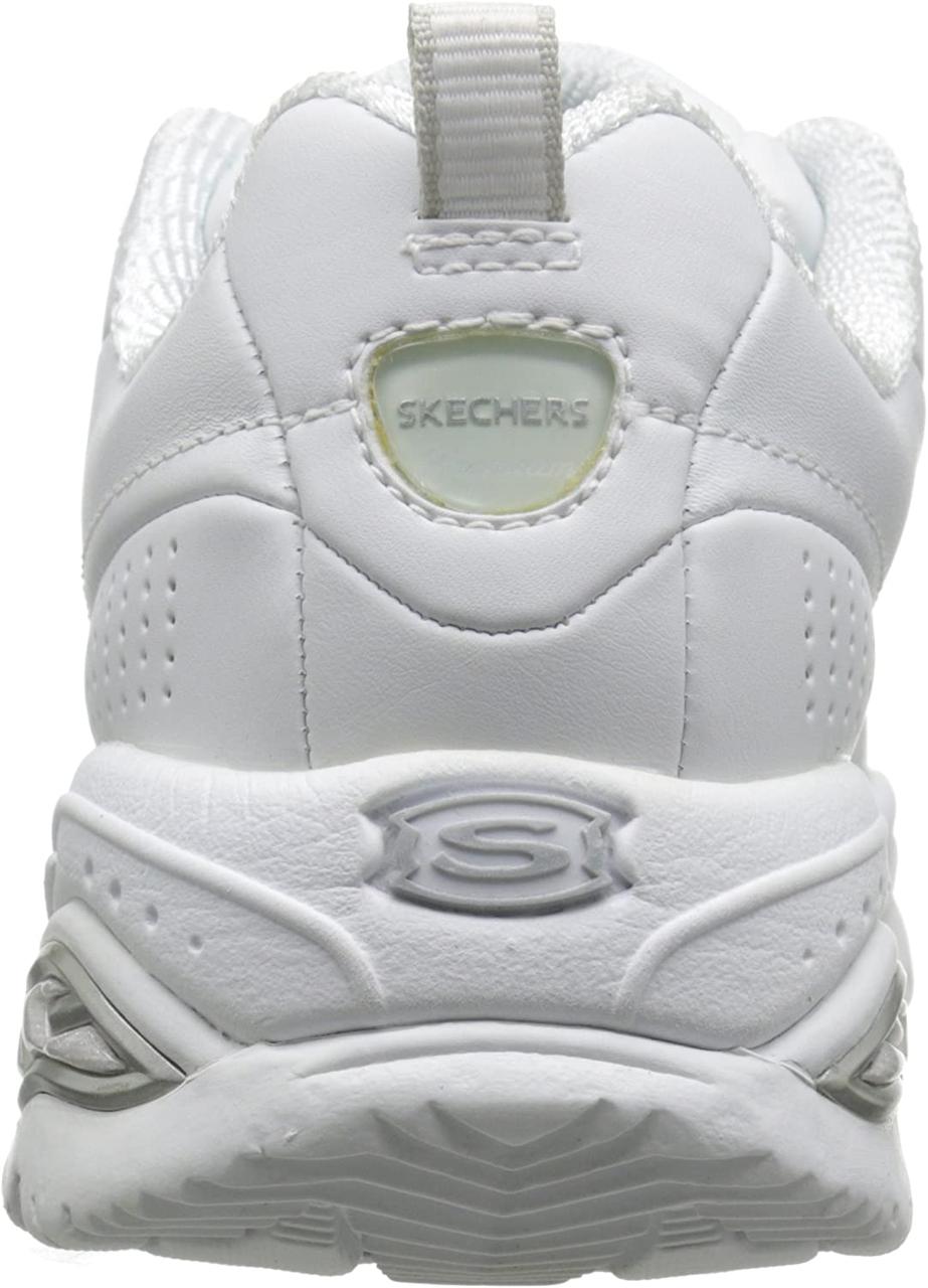 White 2024 leather skechers