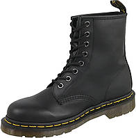 10 Women/9 Men Black Женские боевые ботинки Dr. Martens 1460 Nappa Combat