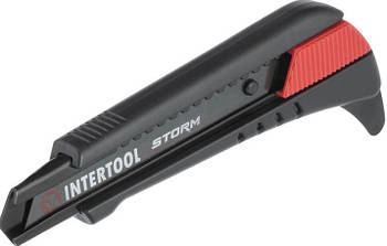 Ніж сегментний для лінолеуму 18 мм STORM INTERTOOL HT-0538