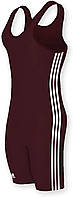 Youth-Small (40-55lbs) Maroon/White Мужской синглет adidas с 3 полосками