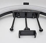 Кільцева RGB LED лампа 45 см Ring Light MJ18 для селфі, фото 5