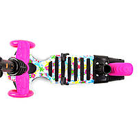 Самокат 5в1 Best Scooter, абстракція, із захисним бампером, PU колеса, підсвічування коліс, в кор. (S 5593), фото 6