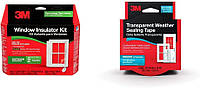 2-Windows Outdoor Insulator Kit + Weather Sealing Tape Комплект прозрачной изоляции наружных дверей патио