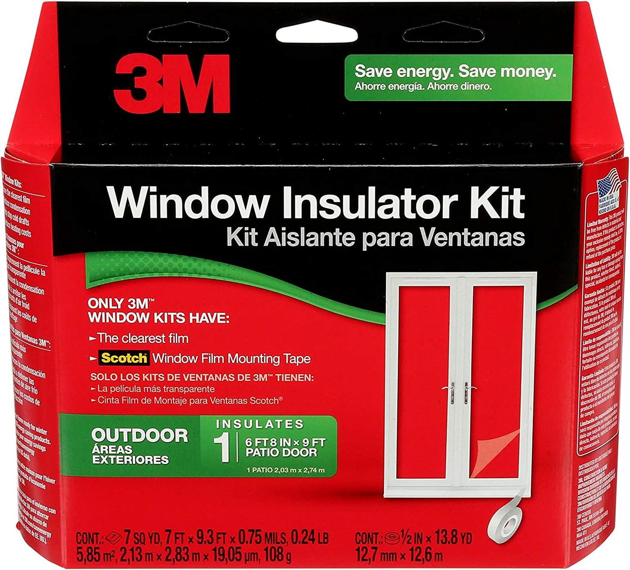 Large Windows & Doors Outdoor Insulator Kit + Weather Sealing Tape Комплект прозрачной изоляции наружных - фото 2 - id-p1796383637