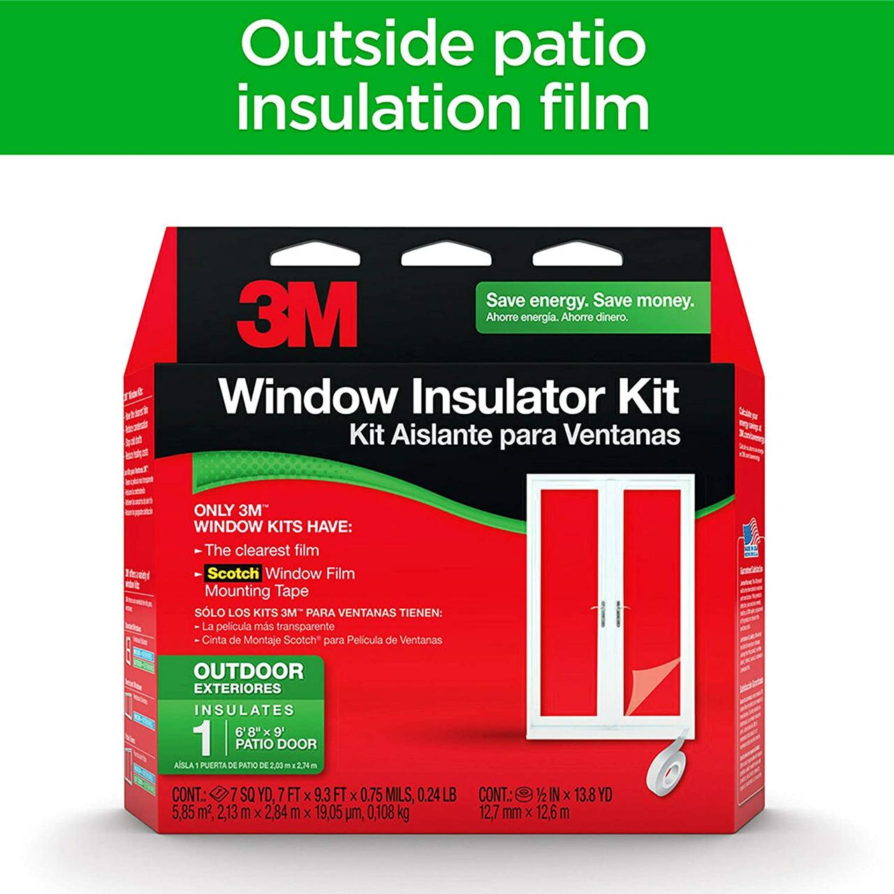 Large Windows & Doors Outdoor Insulator Kit + Weather Sealing Tape Комплект прозрачной изоляции наружных - фото 3 - id-p1796383637