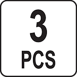 Рашпілі по Дереву 200 мм Набір 3 шт VOREL (25230), фото 6