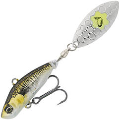 Тейл-спинер Savage Gear 3D Sticklebait Tailspin 65mm 9.0g Green Silver Ayu