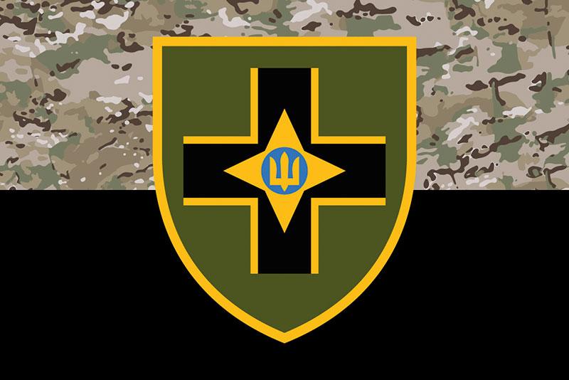 Прапор 28 ОМБр імені Лицарів Зимового Походу ЗСУ камуфляж-чорний