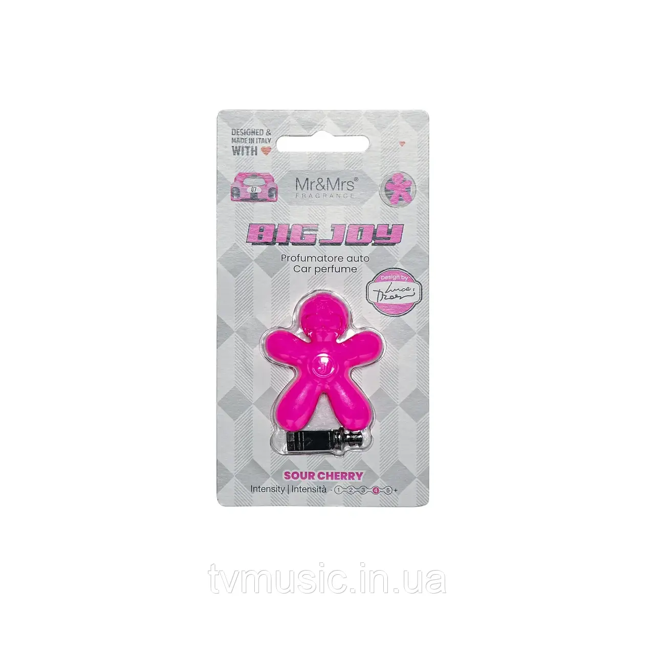 Ароматизатор у машину Mr&Mrs BIG JOY Sour Cherry - Fuchsia