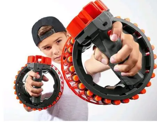 Іграшкова зброя автоматичний бластер Growler | 28 зарядів