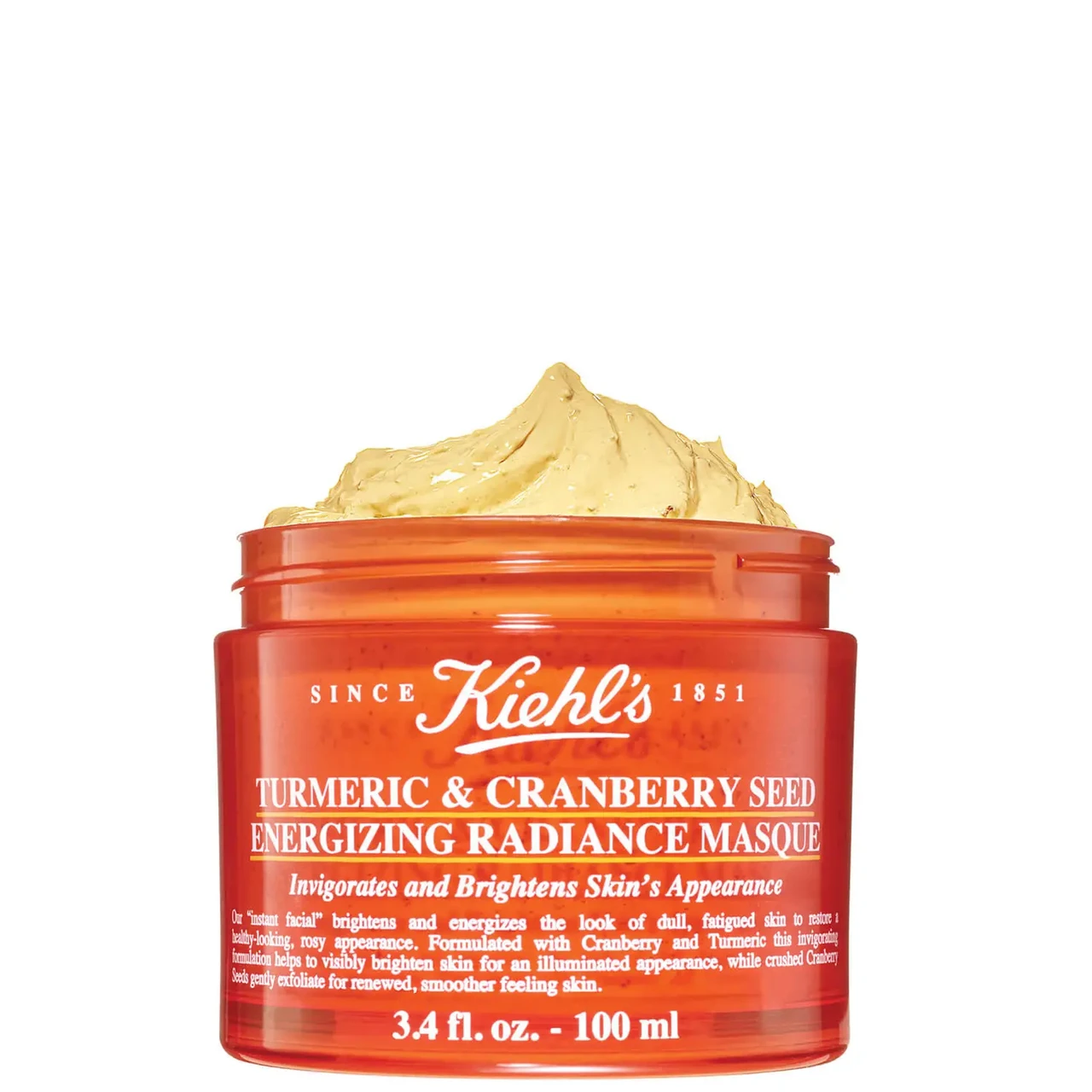 Маска з куркумою і журавлиною для сяяння шкіри Kiehl's Turmeric & Cranberry Seed Energizing Radiance Masque 100 мл