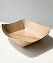 Тарілка човник паперова мала 170*130*40, крафт, 100 шт/уп, фото 2
