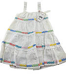 Дитячий сарафан плаття Туреччина 4, 5, 6 років для дівчинки бавовна літня біла (ПЛД4), фото 2