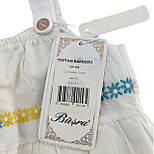 Дитячий сарафан плаття Туреччина 4, 5, 6 років для дівчинки бавовна літня біла (ПЛД4), фото 3