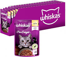 Whiskas паучи для кішок 85г*28шт (куряче в желе)