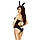 Костюм зайчика MAGNETICA SET black L/XL - Passion, вушка і боді, фото 3