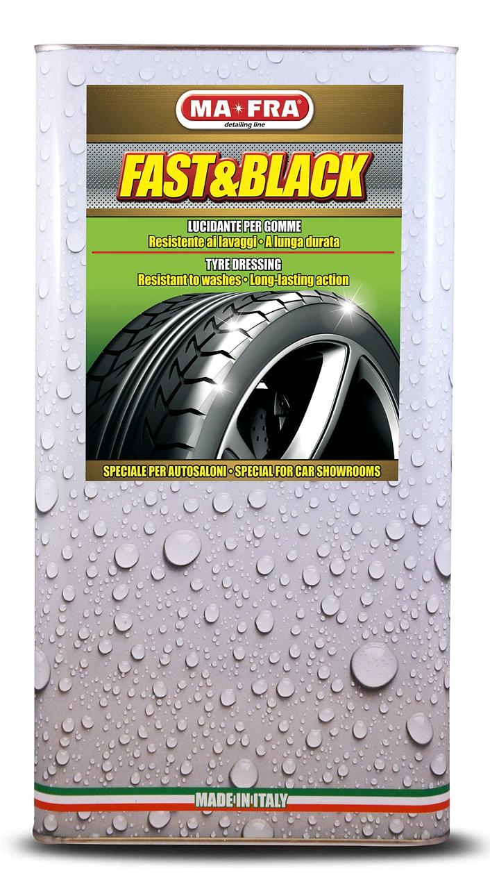Чорнитель резини та пластику Mafra FAST E BLACK LIQUIDO 4,5 л