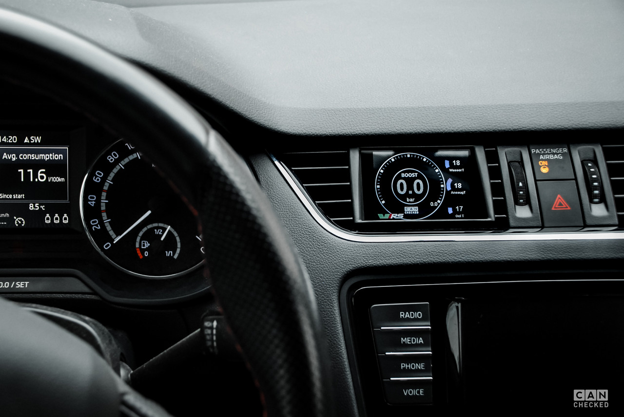 Мультифункціональний дисплей Can Checked — Skoda Octavia MK3 (Model 5E 2012-2020), фото 1