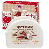 Салфетница 'Happy Kitchen' (длина-10см, h-8 см)