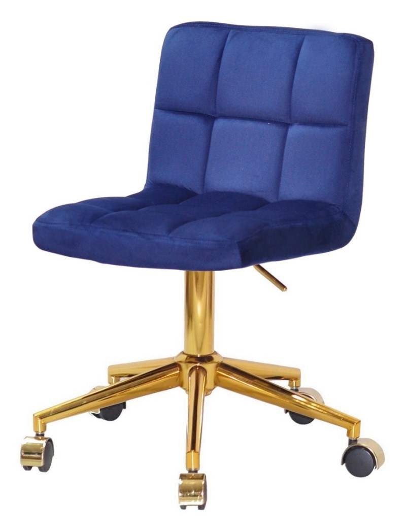 Стілець Arno GD-Modern Office велюр на золоті хрестовини з колесами та регулюванням висоти сидіння, фото 1