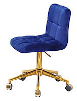 Стілець Arno GD-Modern Office велюр на золоті хрестовини з колесами та регулюванням висоти сидіння, фото 4