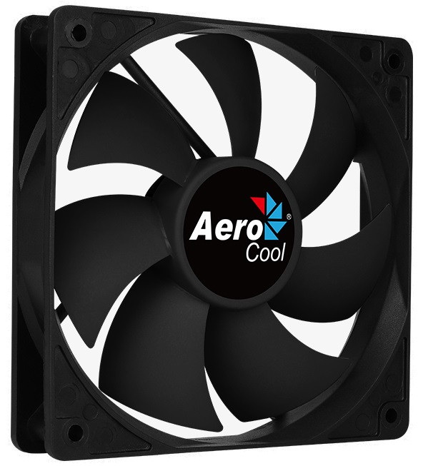 Вентилятор AeroCool Force 12 PWM Black (ACF3-FC01110.11), 120х120х25 мм, 4-Pin, фото 1