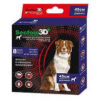 Ошейник от блох и клещей Secfour 3D (Секфор 3Д) для собак средних пород, 45 см (7366)