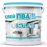 ПВА Клей прочный универсальный водостойкий D3 SkyLine 1 кг Белый