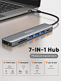 Багатопортовий адаптер USB C Hub, CableCreation 7-в-1 USB C HDMI Hub, фото 2