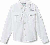 White XX-Small Рубашка с длинным рукавом Columbia PFG Bahama для мальчиков