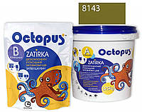 Двухкомпонентная эпоксидная затирка Octopus Zatirka цвет оливковый 8143 1,25 кг