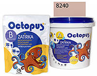 Двухкомпонентная эпоксидная затирка Octopus Zatirka цвет персиковый 8240 1,25 кг