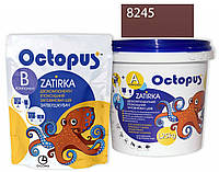 Двухкомпонентная эпоксидная затирка Octopus Zatirka цвет коричнево-красный 8245 1,25 кг