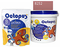 Двухкомпонентная эпоксидная затирка Octopus Zatirka цвет розово-кораловый 8252 1,25 кг