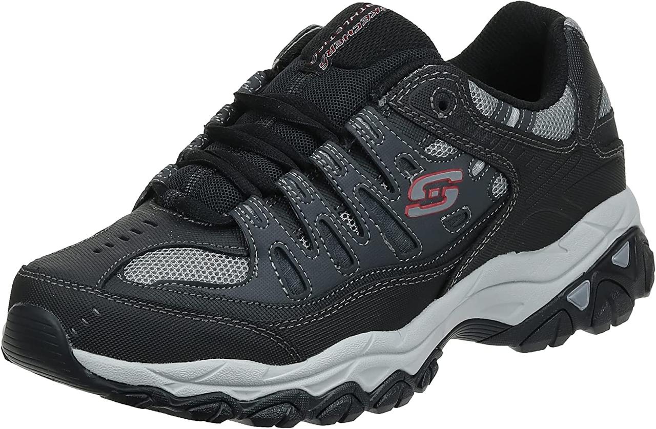 Мужские кроссовки Skechers на шнуровке из пены с эффектом памяти Afterburn - фото 1 - id-p1796506671