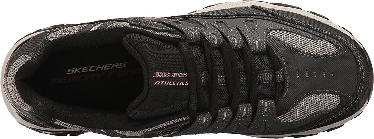 Мужские кроссовки Skechers на шнуровке из пены с эффектом памяти Afterburn - фото 5 - id-p1796506671