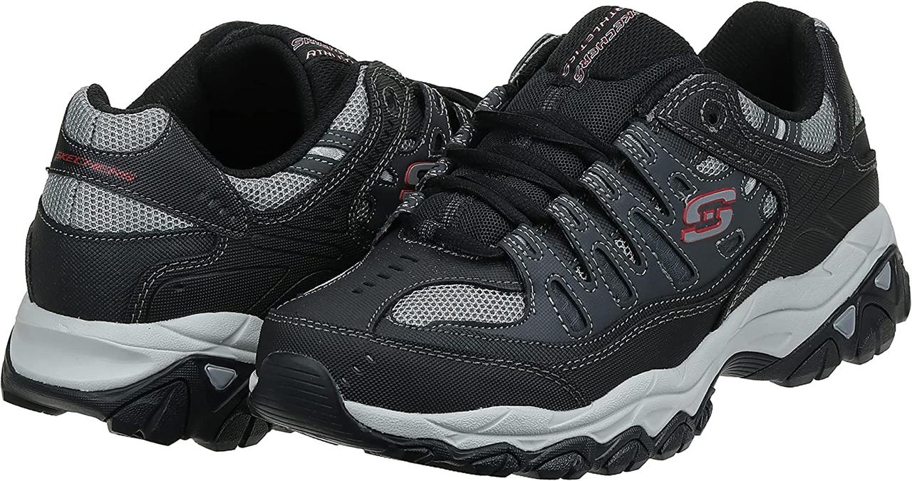 Мужские кроссовки Skechers на шнуровке из пены с эффектом памяти Afterburn - фото 7 - id-p1796506671