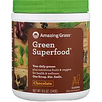 Amazing Grass, Green Superfood, с шоколадным вкусом, 240 г (8,5 унции) в Украине